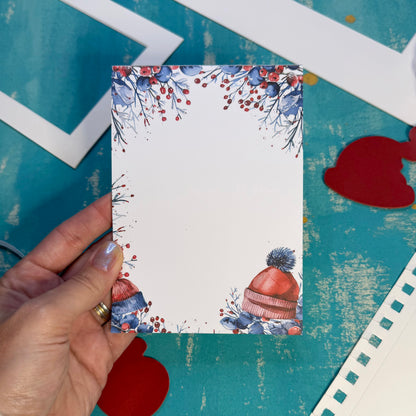 Winter Play A6 Notepad