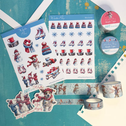Full WINTER Collection Bundle | 115€ Worth of Stickers, Washi, Notepads, Bookmarks & More