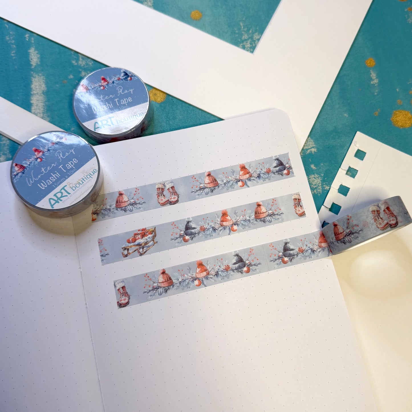 Winter Play Washi Tape 15mm