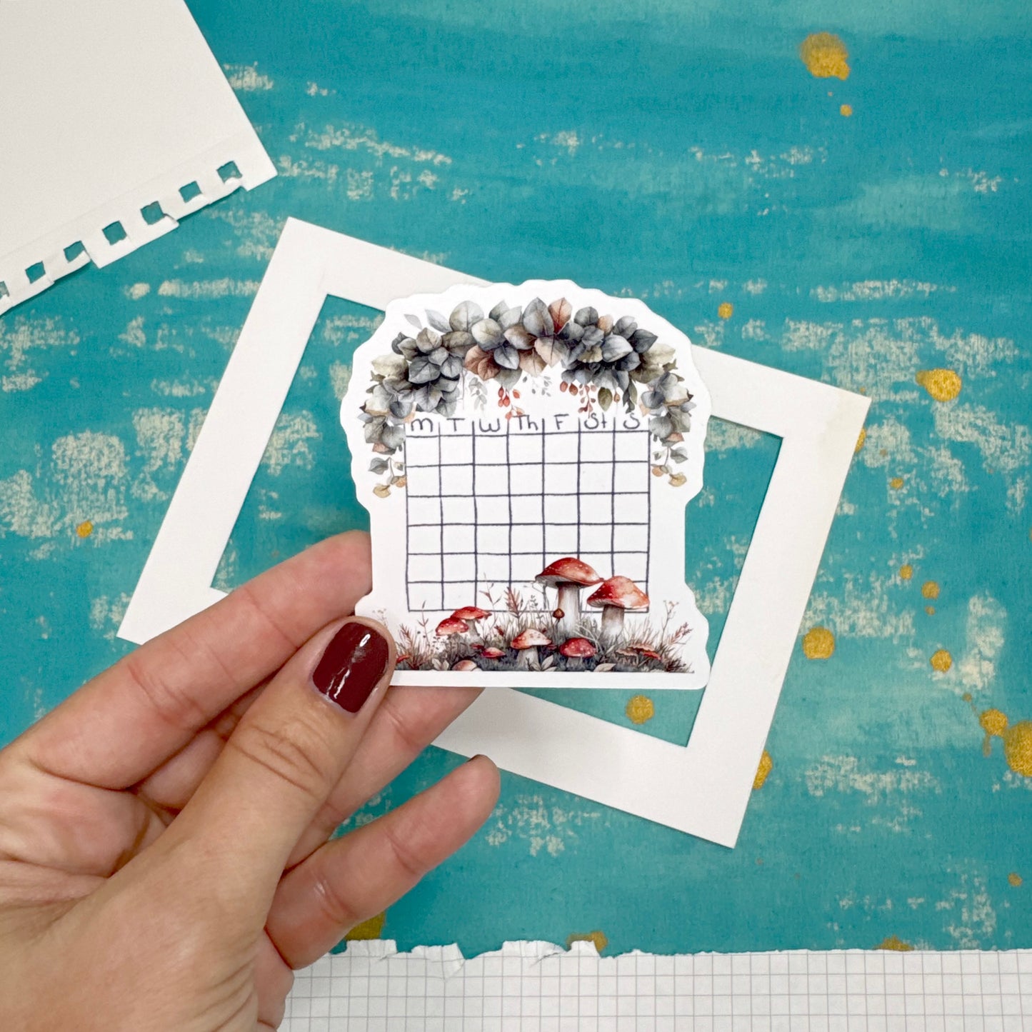 Woodland Whimsy Blank Calendar Stickers | Forest-Inspired Planner Set