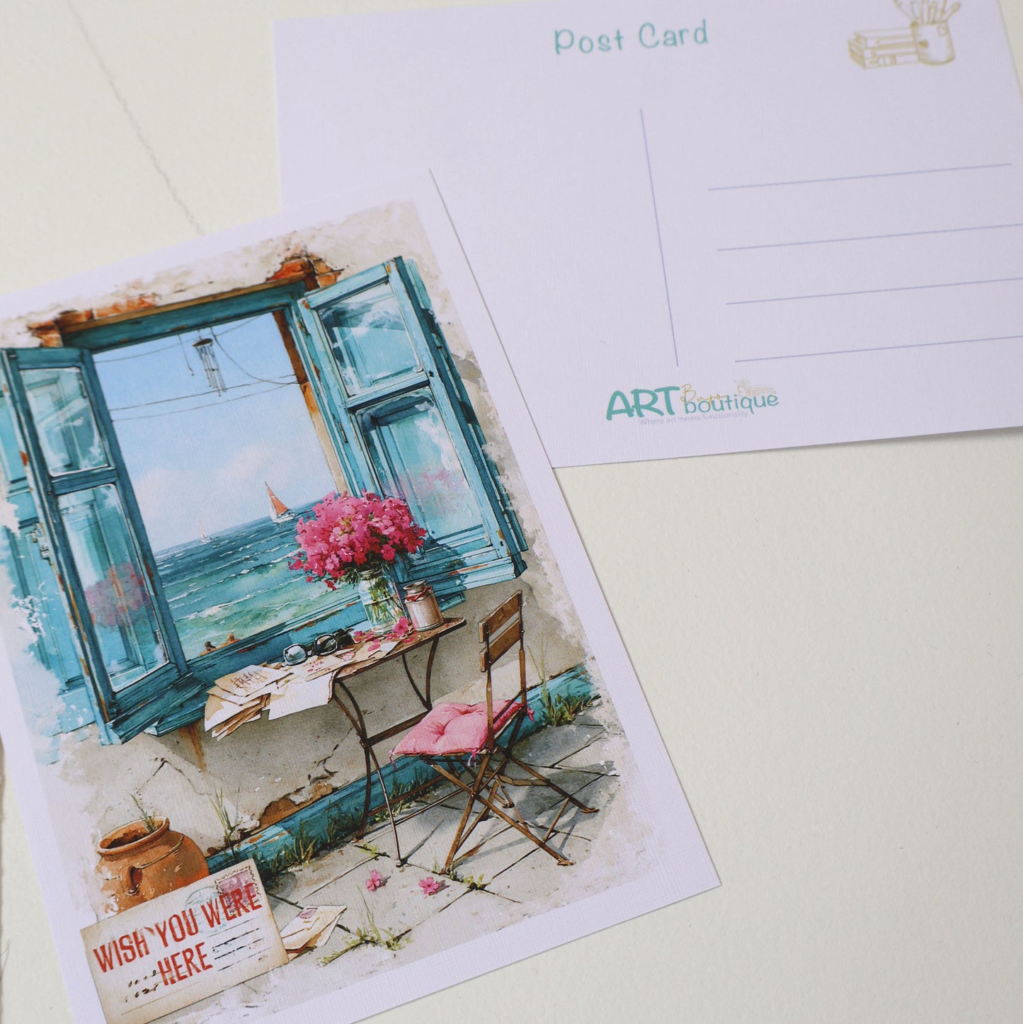 Wish You Were Here Summer Greeting Card