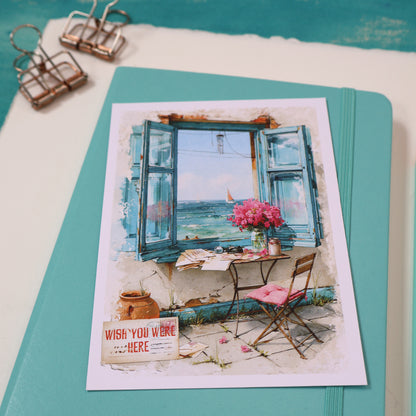 Wish You Were Here Summer Greeting Card