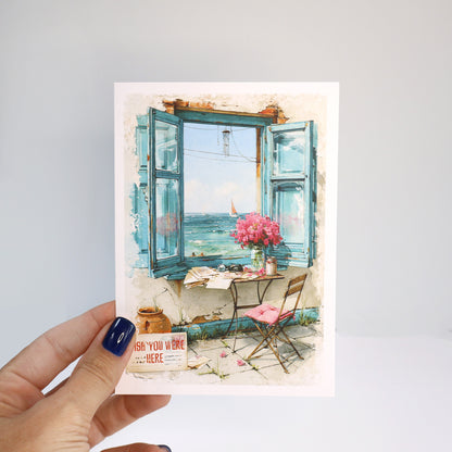 Wish You Were Here Summer Greeting Card
