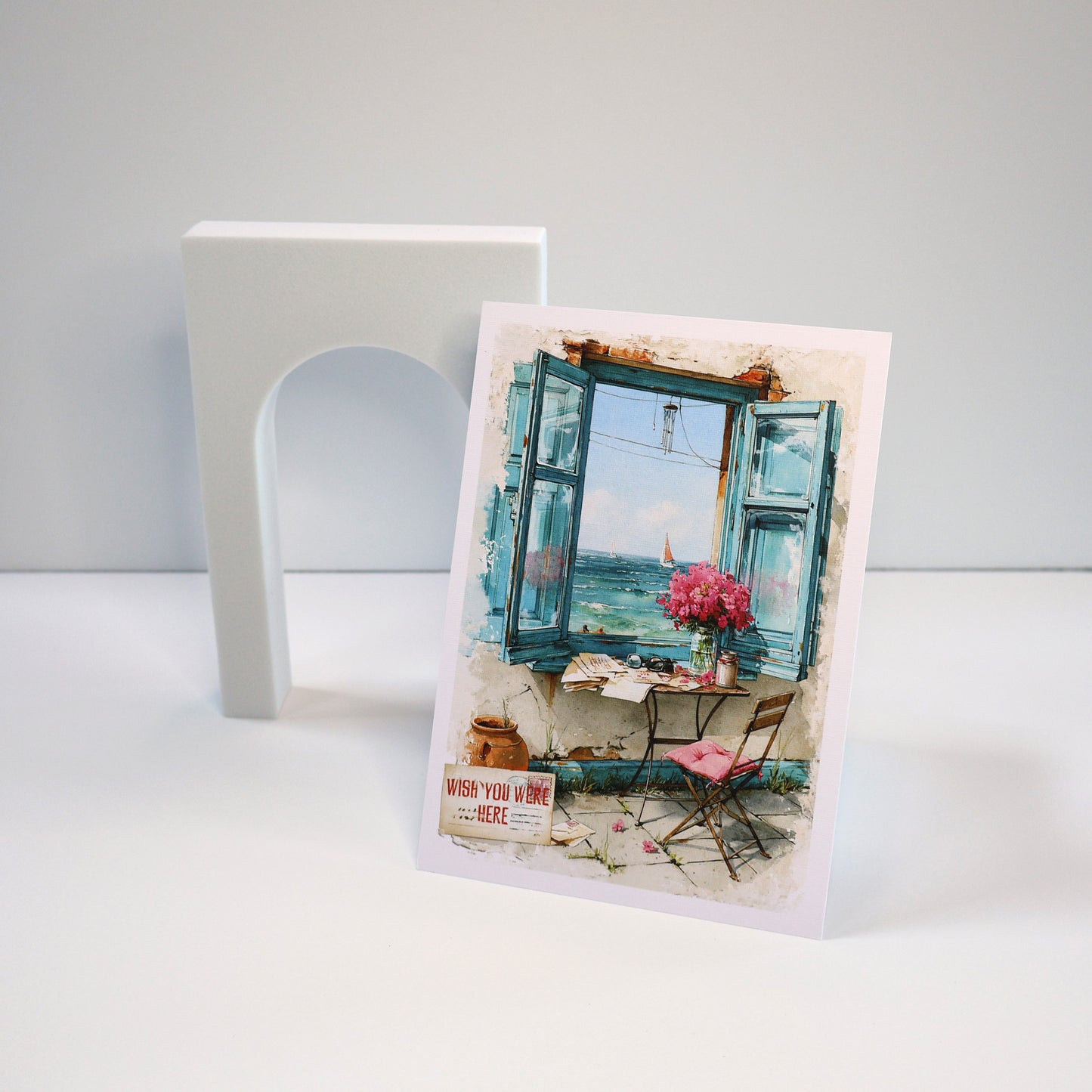 Wish You Were Here Summer Greeting Card
