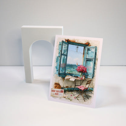 Wish You Were Here Summer Greeting Card