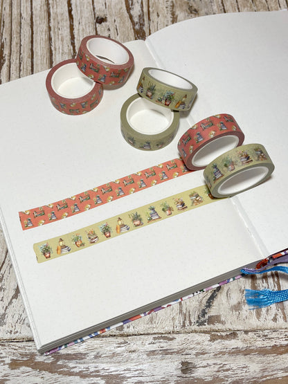 Old books pattern washi tape