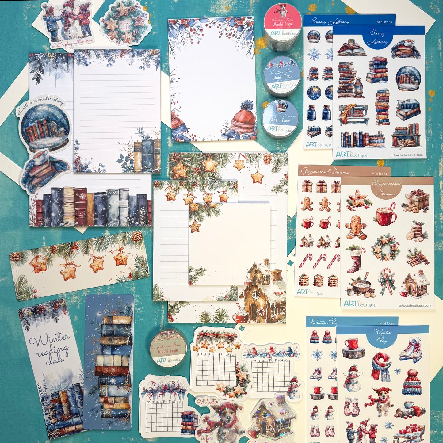 Full WINTER Collection Bundle | 115€ Worth of Stickers, Washi, Notepads, Bookmarks & More