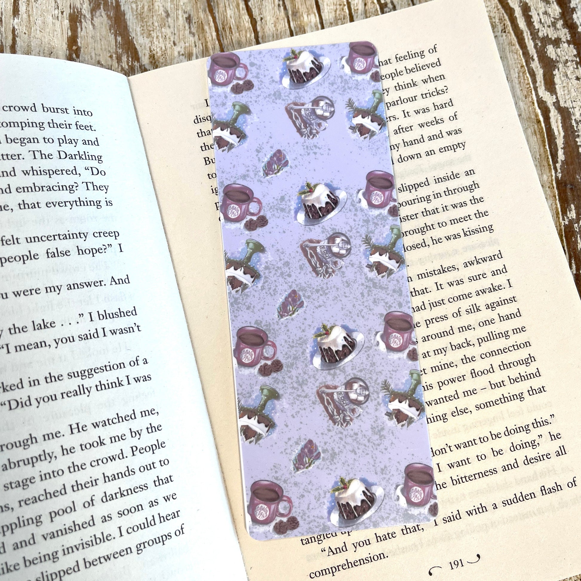 winter bookmark, gift