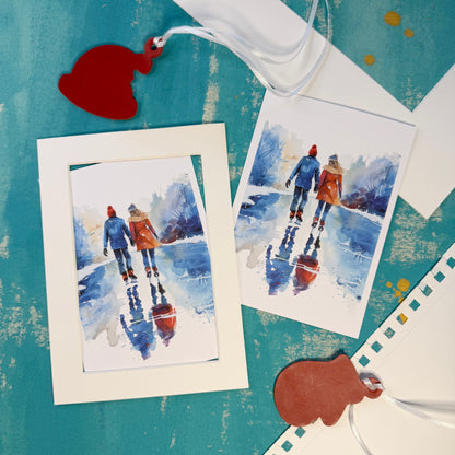 Winter Romantic Greeting Card