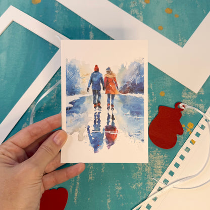 Winter Romantic Greeting Card