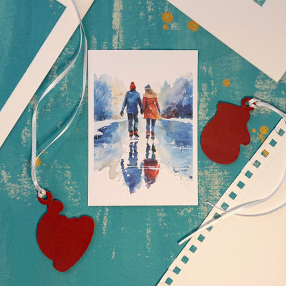 Winter Romantic Greeting Card