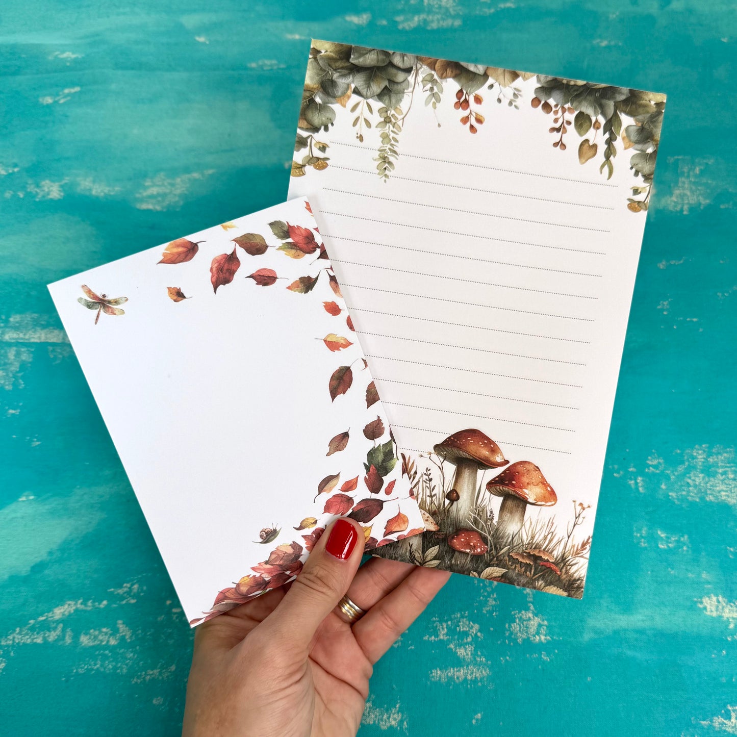Woodland Whimsy A6 Notepad – Compact Autumn Writing Pad