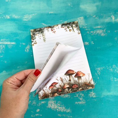 Woodland Whimsy A5 Lined Notepad – Forest-Inspired Autumn Stationery