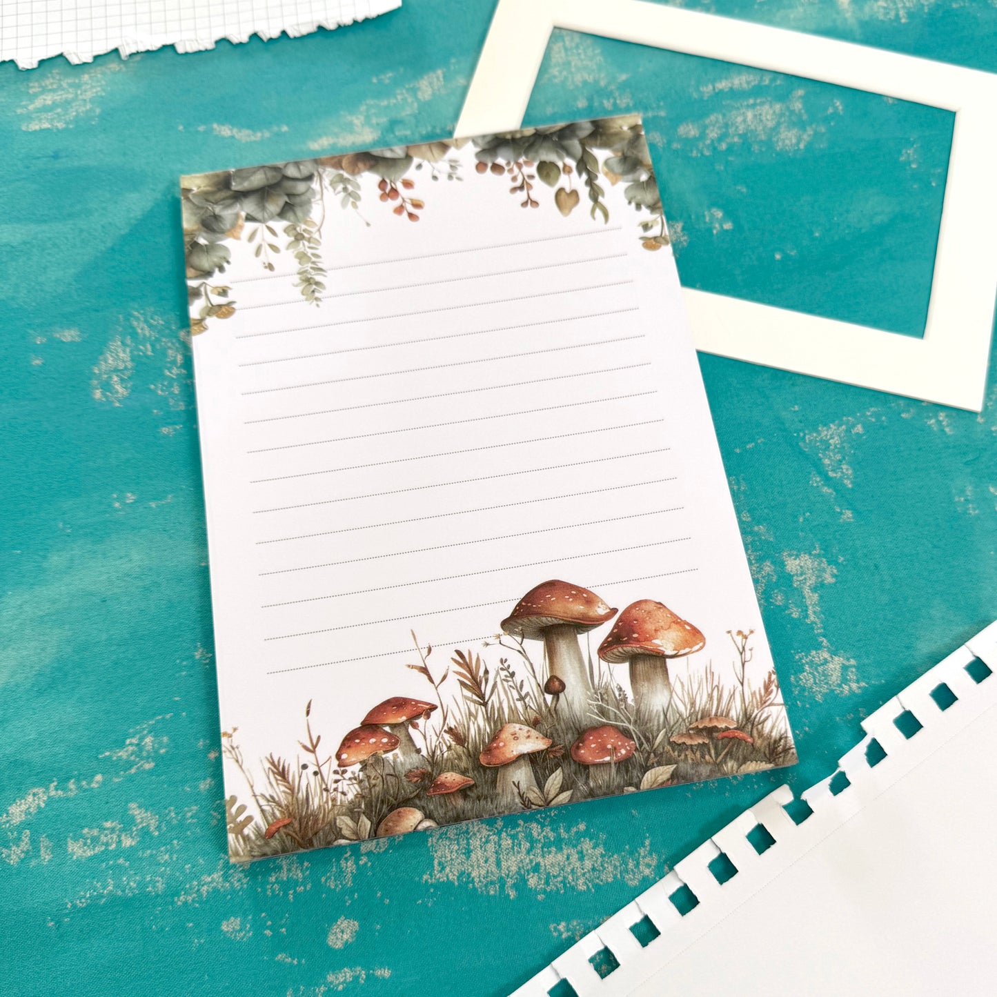 Woodland Whimsy A5 Lined Notepad – Forest-Inspired Autumn Stationery