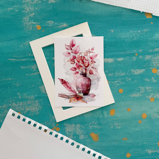 Autumn Writing Postcard – Cozy Fall Pen Pal Stationery for Writers