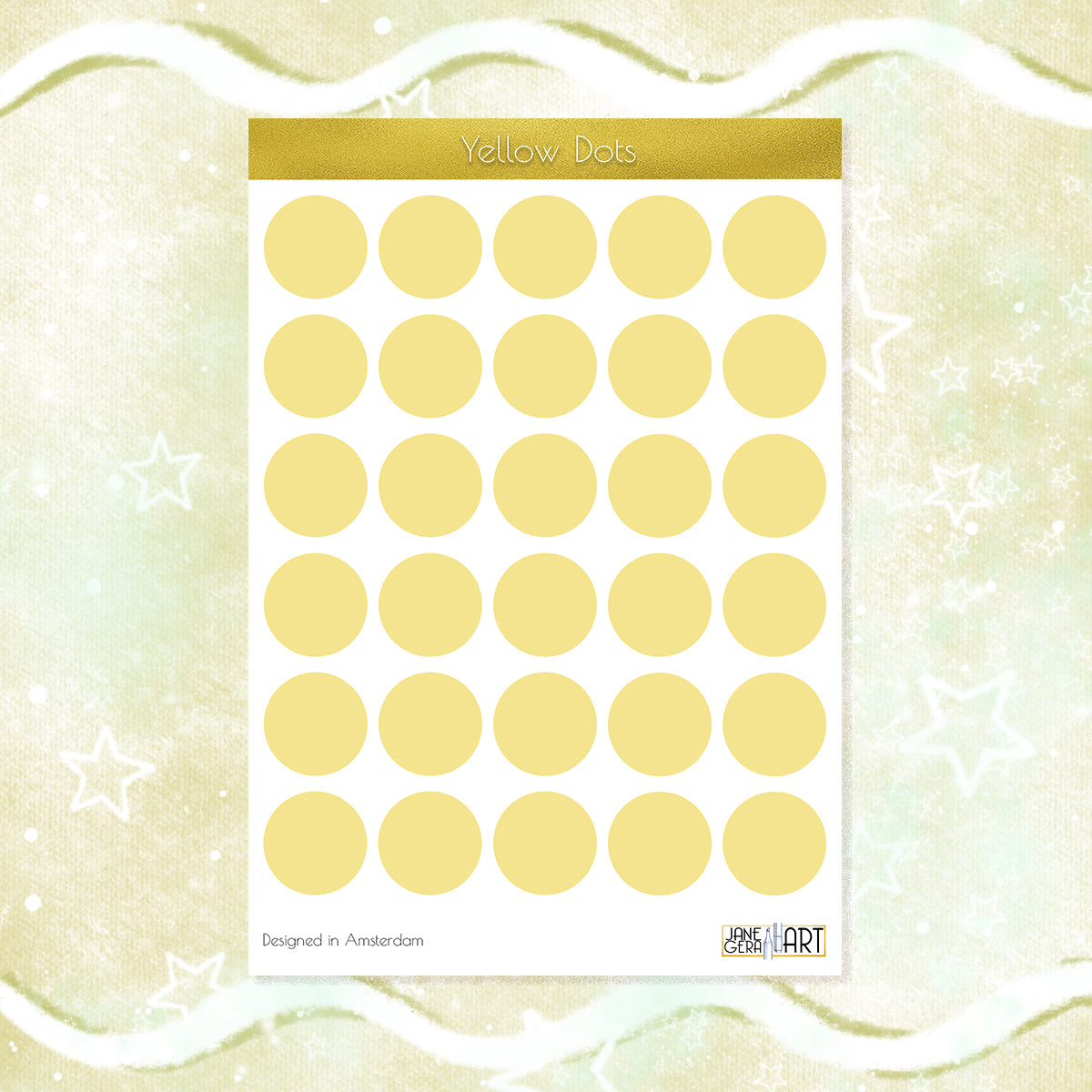 Single color dots stickers